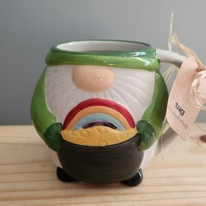 St. Patrick's Gnome With Rainbow and Pot of Gold Mug
